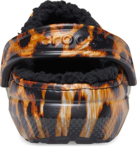 Image of Crocs Womens Men's and Women's Classic Lined Animal Print Clog | Fuzzy Slippers