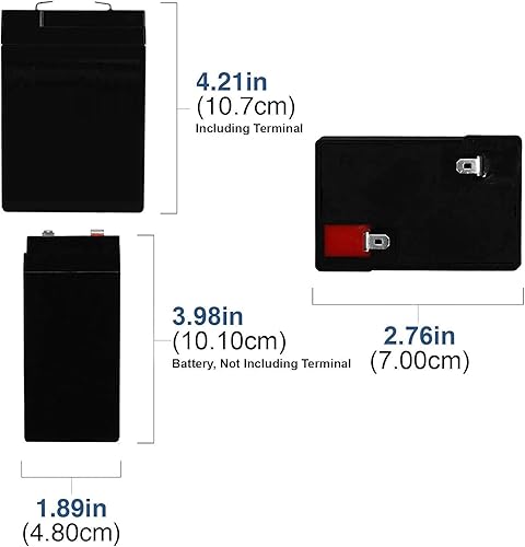 Jiming JM-6M4.5AC 6V 5Ah Batería de plomo ácido sellada recargable Beiter DC Power (3)