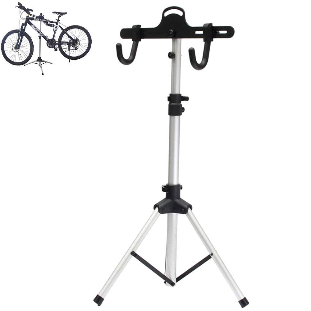 NANANA Pied Atelier Vélo VTT Montage Support Stand Réparation Hauteur Réglable 70-130cm, Convient pour Les VTT et la Plupart des Vélos
