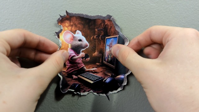 Vinilo Decorativo Gaming Mouse 3D Mouse Hole miniatura 7
