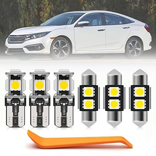 Kit 6 Bombillas LED Interior para Honda Civic 2006-2012 miniatura 1