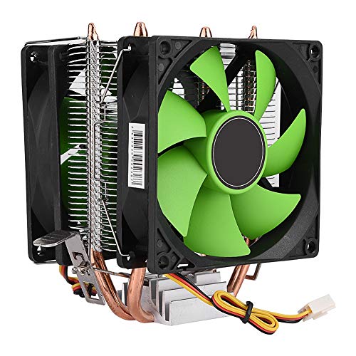Dual-Sided CPU Cooler Cooling Fan for Intel LGA775/1156/1155 AMD AM2/AM2+/AM3, 90mm 3Pin Heatsink