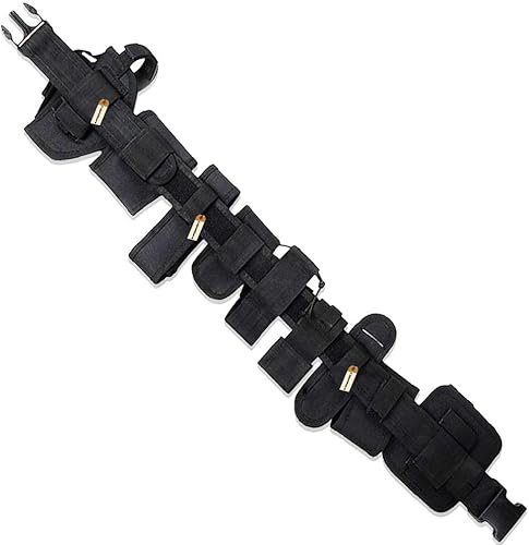 Miniatura 4 de Lsgoodcare Multifunción Policía Guardia de Seguridad Militar Táctico Servicio Utilidad Cinturón, Negro 10 en 1 600D Nylon Ajustable Equipo Modular
