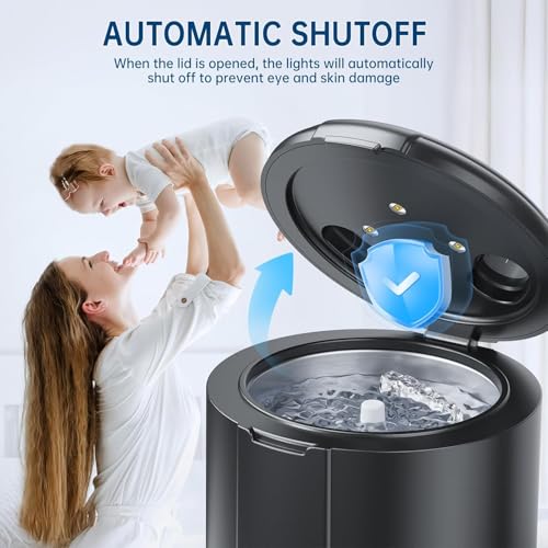 Image of 45kHz Ultrasonic Retainer Cleaner Machine, Dental Cleaning Pod with Digital Timer for Denture, Mouth Guard, Invisalign, Aligner, Night Guard, Braces, Toothbrush, Jewelry, 200ML Tank (Black)