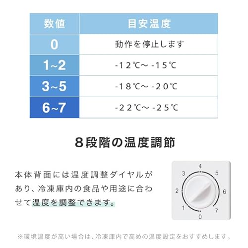undefined simplus 冷凍庫 60L 左右開き 家庭用 小型 ノンフロン 前開き 業務用 スリム フリーザー SP-60LRFD1 (ゴールド, 60L) の商品画像 5