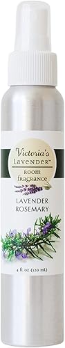 Victoria's Lavender Spray de habitación, espray totalmente natural para el hogar, ambientador concentrado de aceite esencial, eliminador de olores
