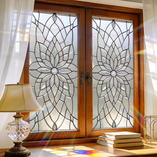 Window Privacy Film Static Cling 17.5 x 39.3 pulgadas miniatura 1