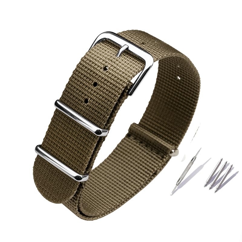 Bracelet de montre en nylon tressé élastique sport 16 18 20 22 24 mm