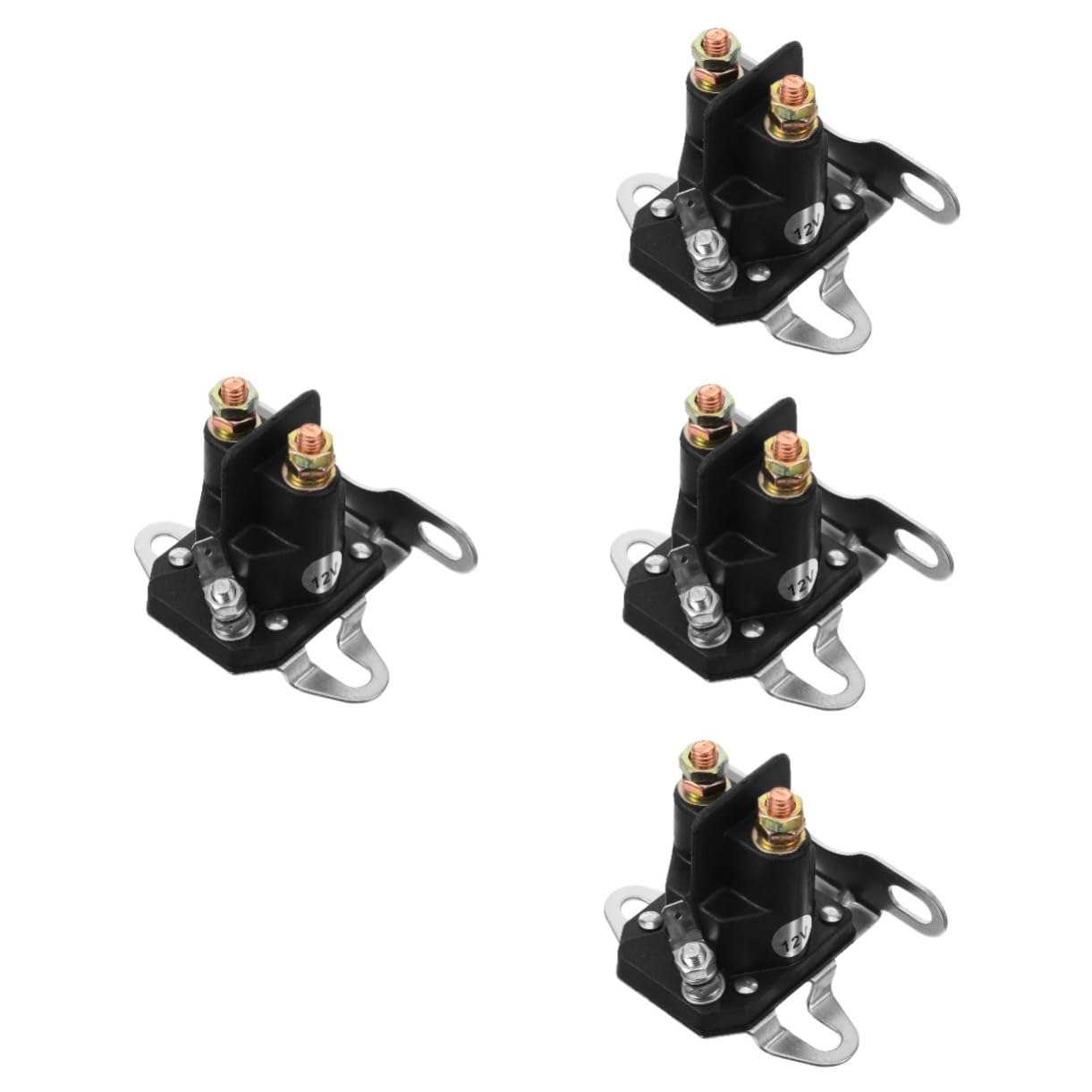 ifundom 4 Solenoides De Arranque para Cortacésped Solenoides para Cortacésped De Coche Solenoides De Arranque para Tractor Solenoides De Repuesto Relés Abs