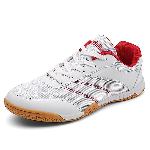 NGARY Zapatillas de bádminton para hombre, de malla, transpirables, profesionales, ligeras, para voleibol, entrenamiento deportivo, a, 42.5 EU