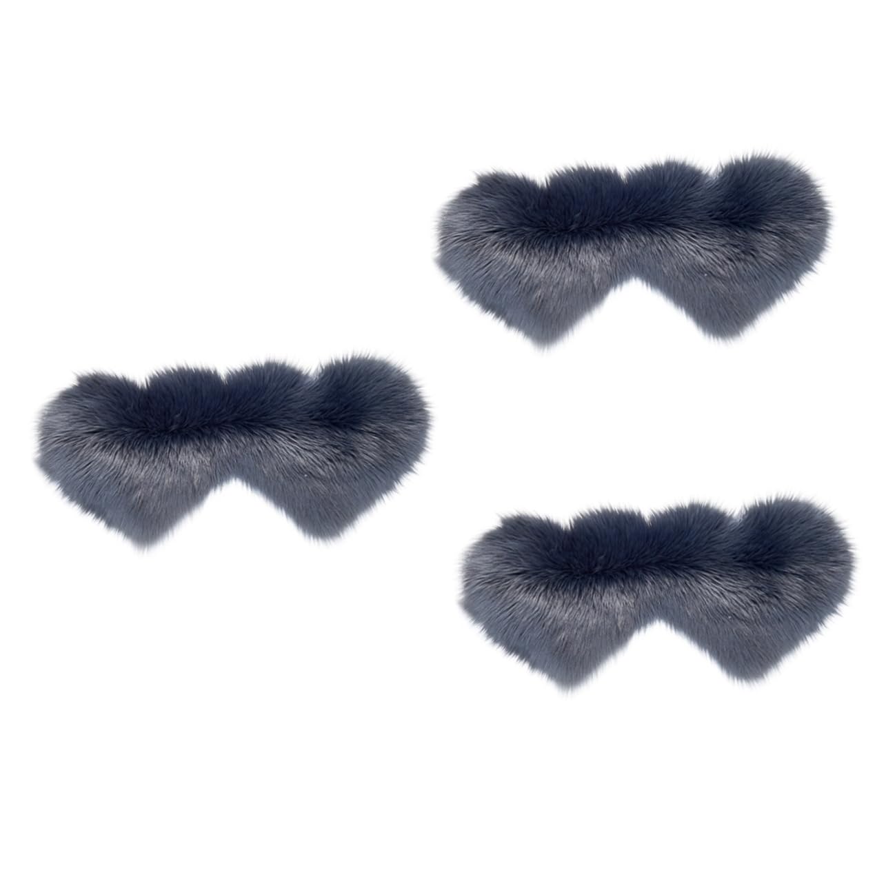 Yardwe 3pcs Non Fiber Doormat Faux Fur Rug Entry Rugs for inside House Heart Area Mats Hearts Floor Decoration Non Slip Door Mat Heart Doormat Wedding Decoration Carpet Cushion Love