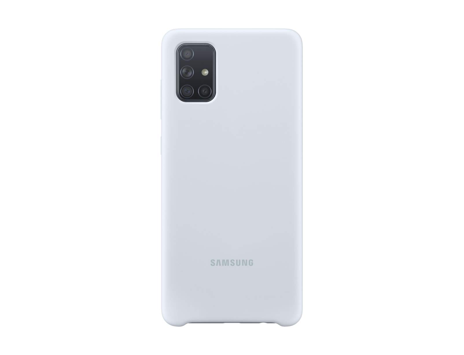 Samsung Official Galaxy A71 Silicone Cover Case - Silver