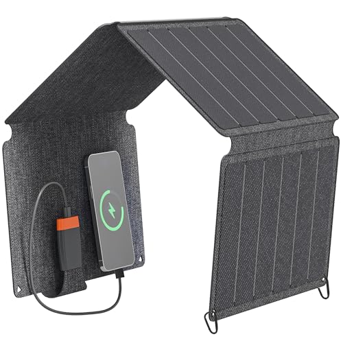 Image of HOMCOM 36W Foldable Solar Panel Portable Solar Charger Type-C to USB-A