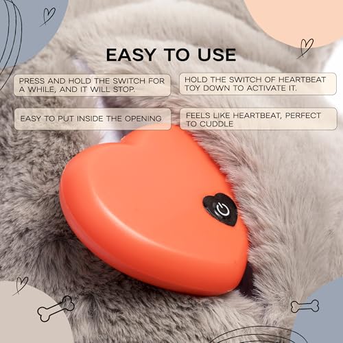 LUNA + RUFUS Upgraded Heartbeat Puppy for Dogs with Blanket, Heat Packs and Chew Toy - Pet Anxiety Relief and Calming Sleep Aid - Perfect Dog Stuffed Animal for Behavioral Crate Training - Dog Toys by LUNA + RUFUS - Image 6