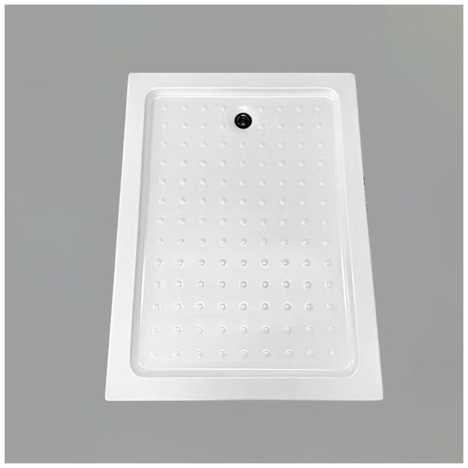 Receveur de douche en acrylique texturé avec évacuation pour l'aménagement d'une salle de bain moderne