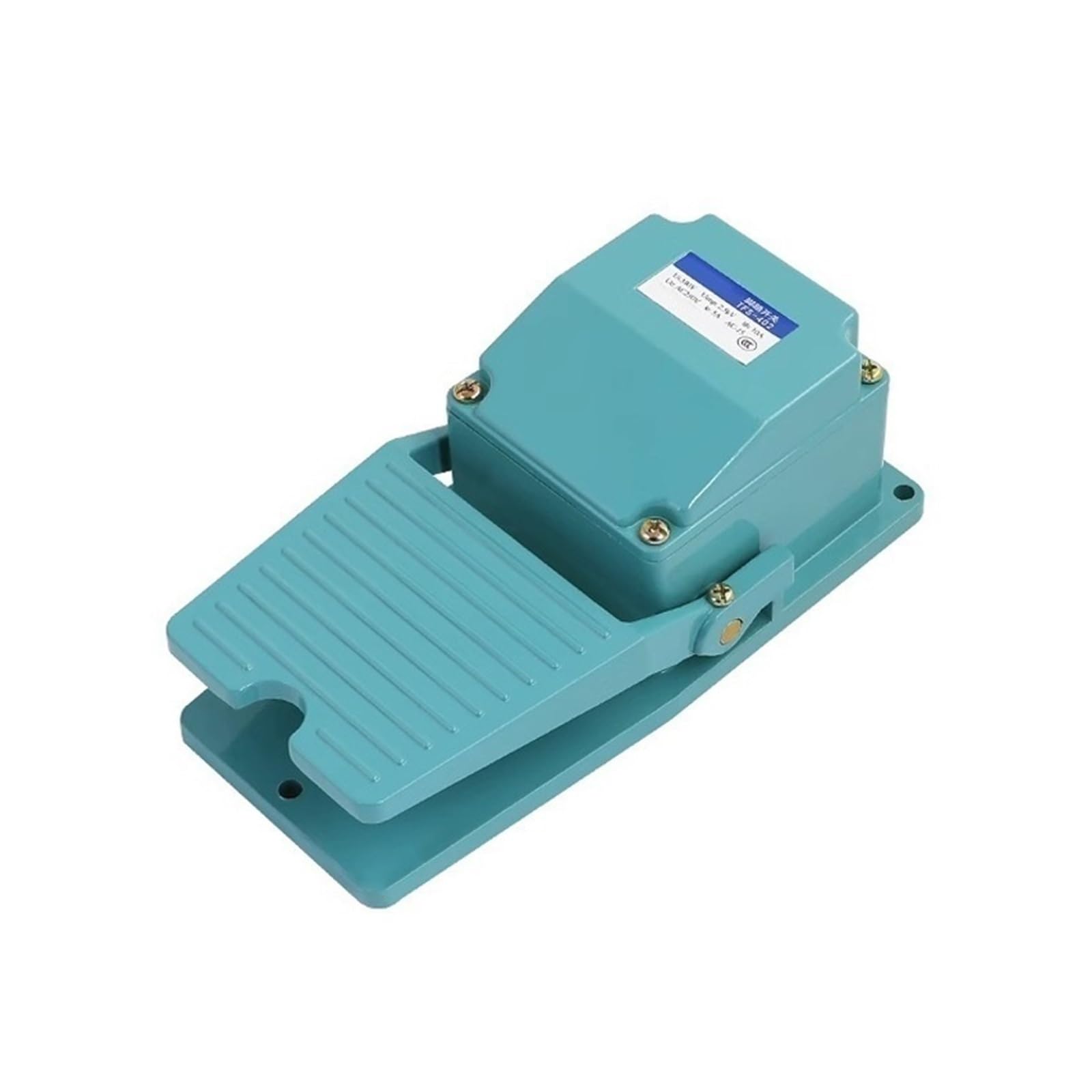 Interruptor de pedal TFS-402 robusto AC 250V 15A con retorno momentáneo de alta durabilidad