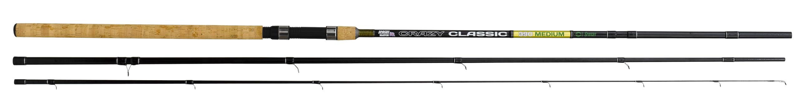 Sensas Canne Anglaise Anglaise Crazy Classic 390 - Medium - 3.9m - 240g - P.Max.20g - Enc.136cm - 02741