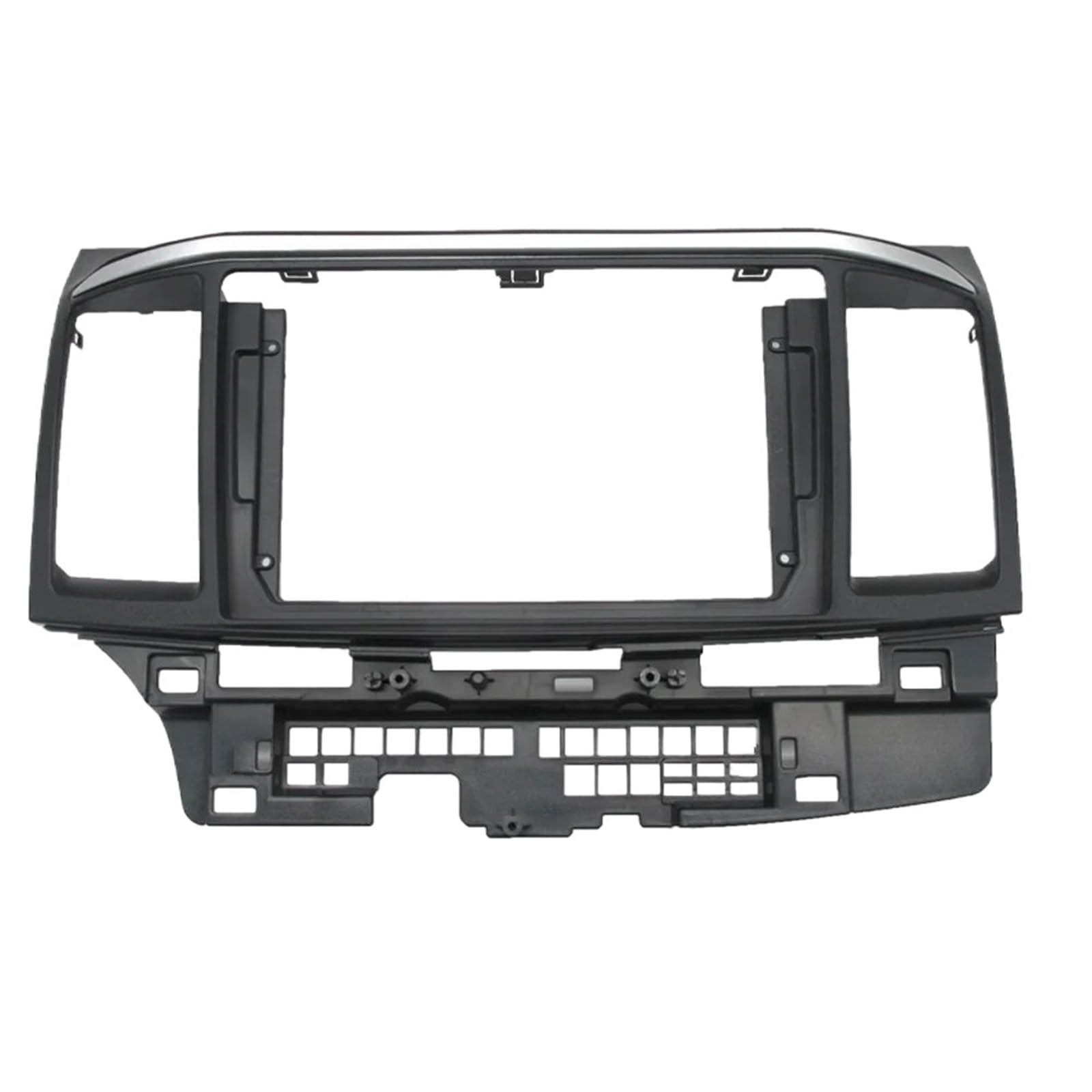 JKELPV Car Radio Frame Kit Fit For MITSUBISHI Lancer 2010 9Inch 7" Car Radio Fascias 2Din Head Unit Panel Dash Frame Radio adapter(9 inch)
