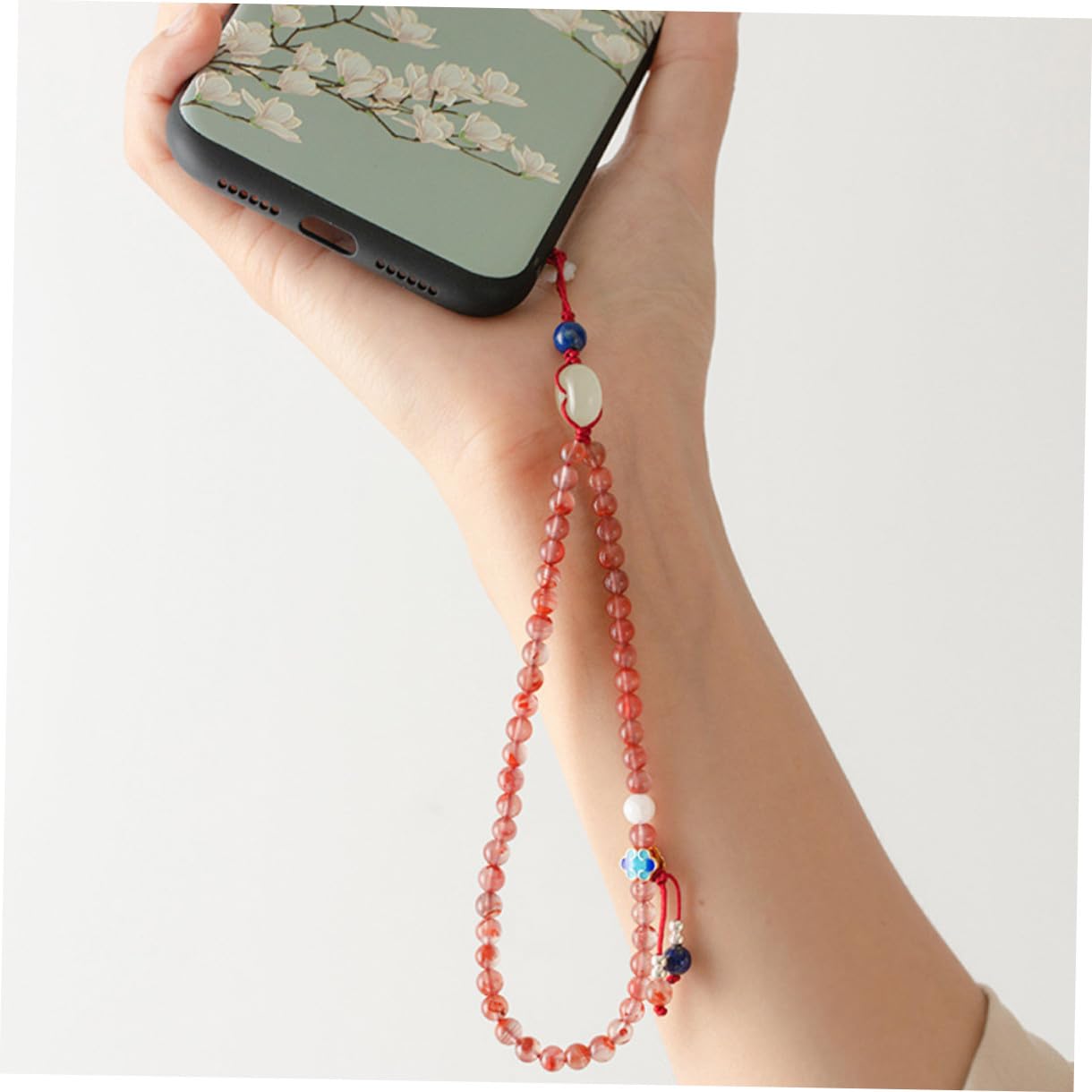 VILLCASE Cadena de Teléfono Móvil de Ágata del Sur con Correa para Lanyard para Smartphone Accesorio Práctico y Durable