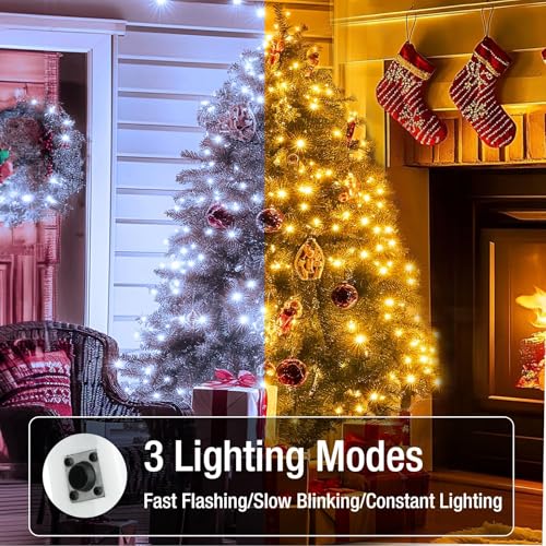 Image of 10 Pack Fairy Lights Battery Operated - 7ft 20 Led Twinkle Lights 3 Modes, Bulk Mini String Lights Waterproof for Mason Jars Vases DIY Party Wedding Decoration Christmas -Warm and Cold White