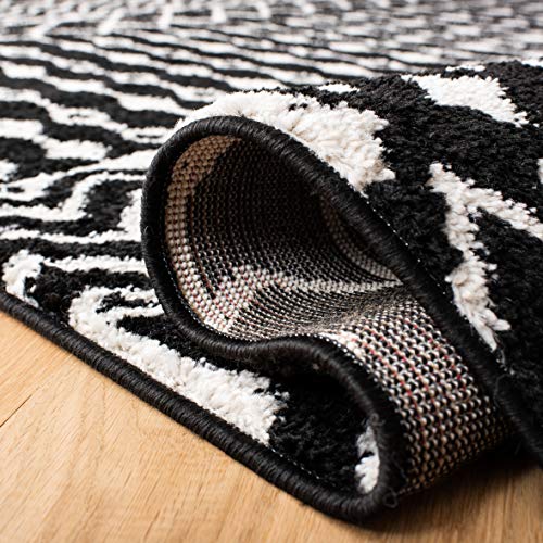Tapete SAFAVIEH Tulum 91.44x91.44 cm negro y blanco miniatura 5