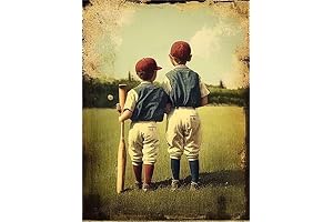 Vintage Baseball Boy Jigsaw Puzzle for Adults