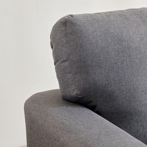 Image of Home Centre | Helios Phantom | Fabric|Solid Wood | 3 Seater Sofas | Grey | 1 Year Warranty
