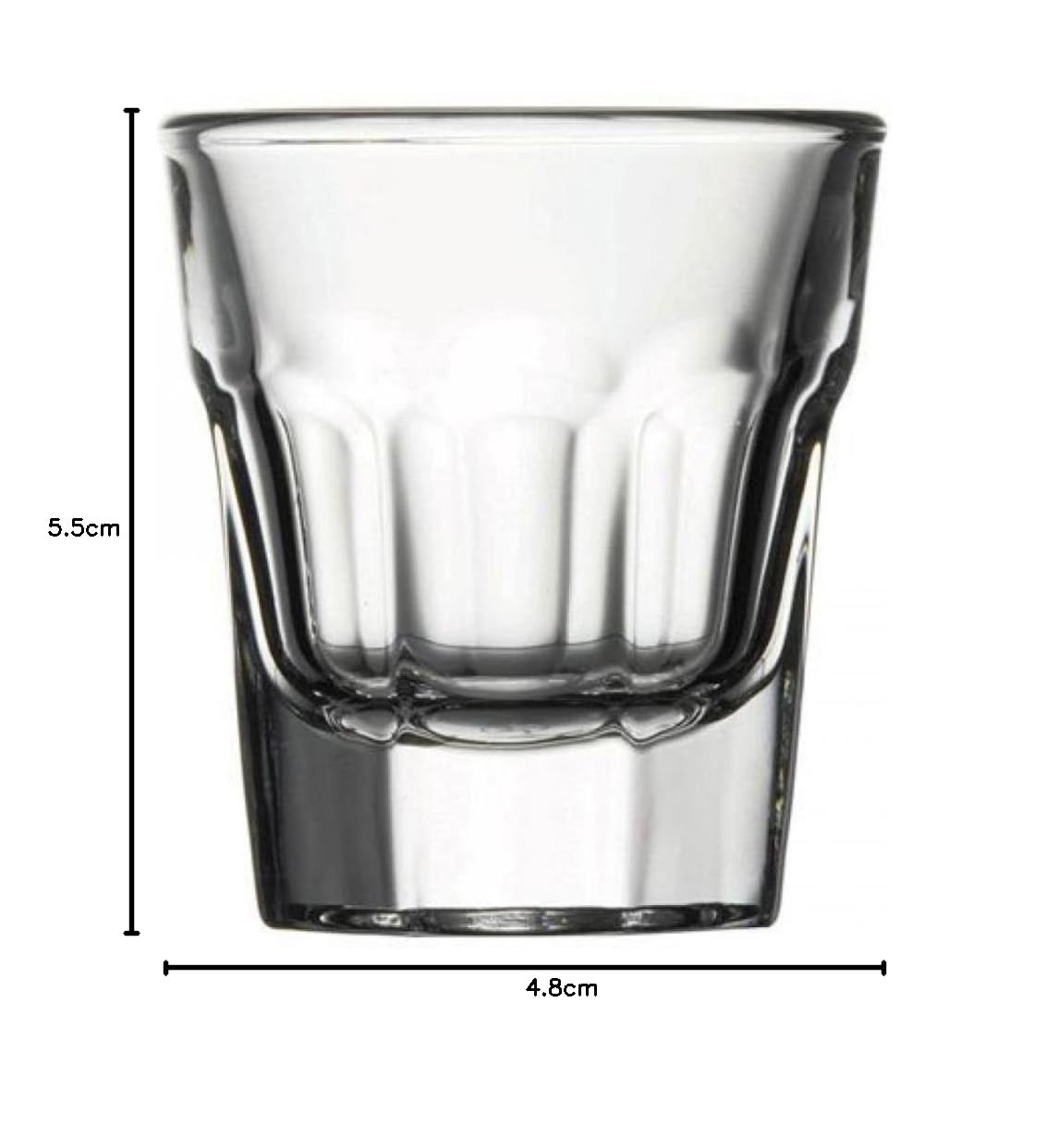 Pasabahce 52734 L Casablanca Bicchieri in Vetro da Liquore, 3.7 cl, 12 unità