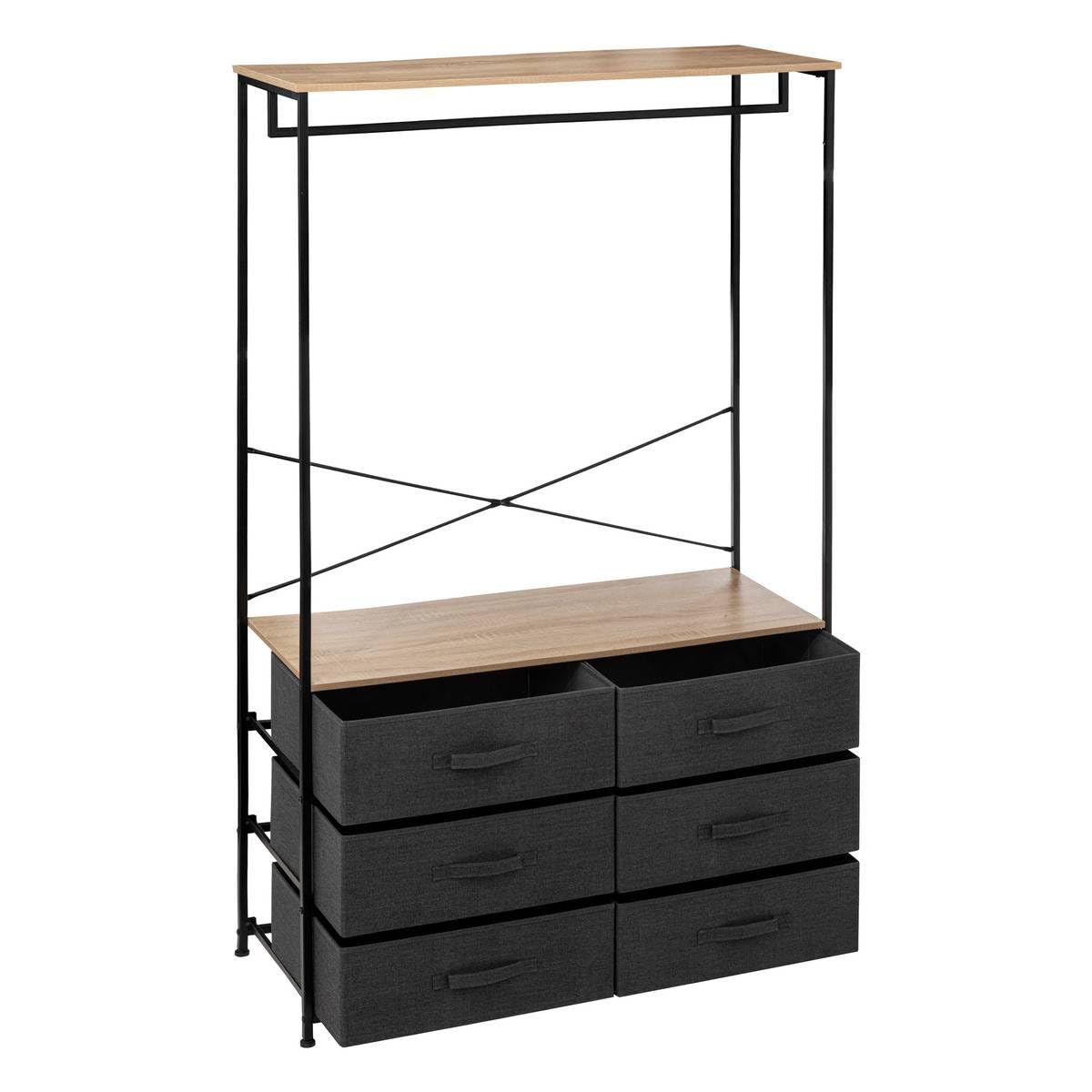 5five - cabina armadio tissa a 6 cassetti