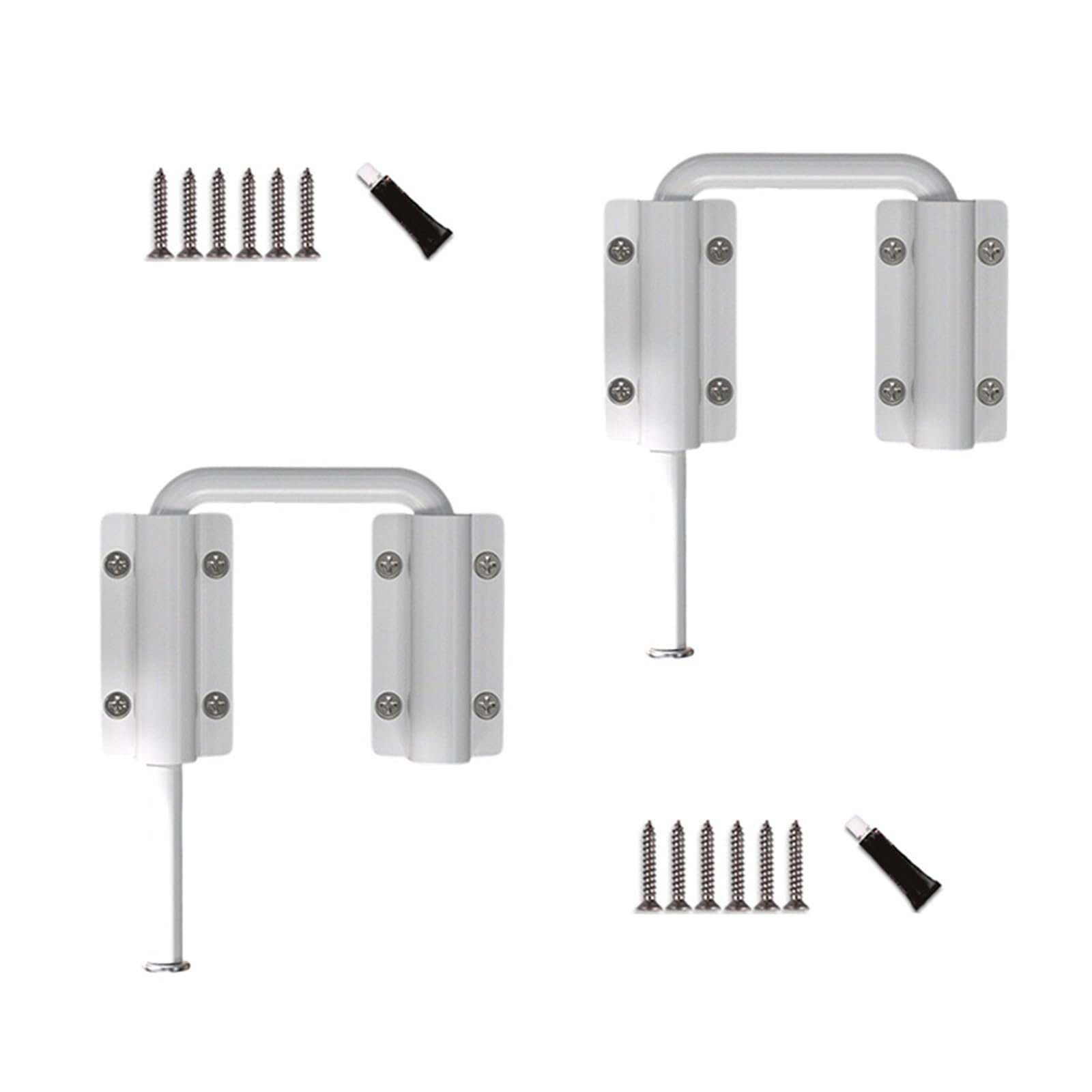 2 Rustproof Thickened Door Pins, Adjustable Positioning Hardware for Home/Cabinets Door Latches
