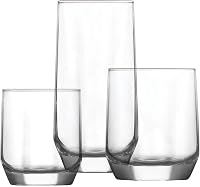 La-V 18 részes pohár készlet, 3 méretben - vízpohár szett 13oz, 11oz, 7oz 2