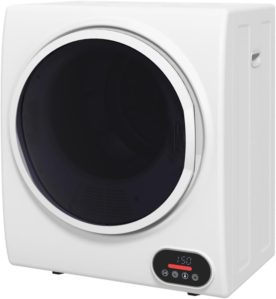 Compact Portable Clothes Dryer with PTC Ceramic Heating, Quiet Operation, Multiple Drying Modes, Easy Setup for Apartments and Small Spaces