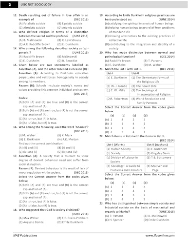 Image of UGC NET Sociology Paper 2 Book 2026 | 12 Years' PYQs (2014-Jun2025) with Detailed Solutions | For NTA UGC NET /JRF /& SET | Previous Year Question Papers Solved | Topic-wise Sorted PYQs | IFAS