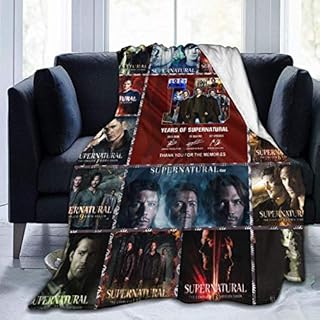 Bed Blanket, Supernatural Fleece Blanket Soft Warm Throw Blanket for Women Men Kids All Seasons for Bed Sofa Couch Office Travel 50x40 inch, Multicolor (854669)