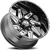 Vision 361 Spyder 18x9 8x6.5 +12mm Black/Milled Wheel Rim 18 Inch 361-8981GBMS12