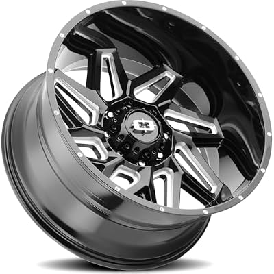 Vision 361 Spyder 18x9 8x6.5 +12mm Black/Milled Wheel Rim 18 Inch 361-8981GBMS12