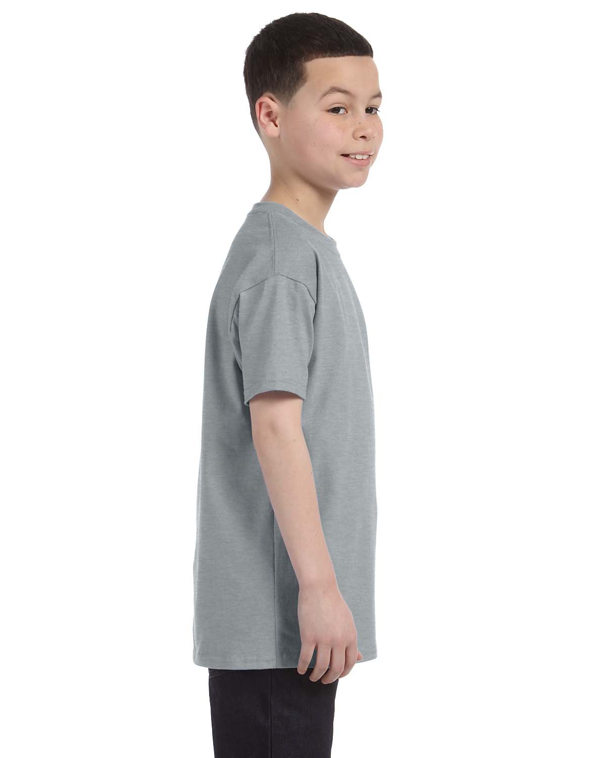 Jerzees Camiseta de manga corta pesada para niños