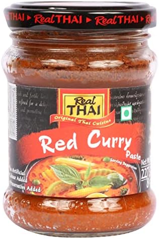 Real Thai Red Curry Paste, 227g (Pack of 1)