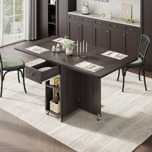 Jocoevol Space Saving Folding Dining Table for 4, Foldable Dining