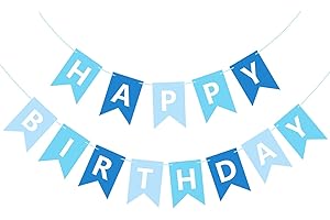 Happy Birthday Banner Sign for Boys