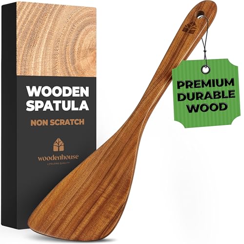 Wooden Spatula for Cooking - 12 Inch Acacia Wood