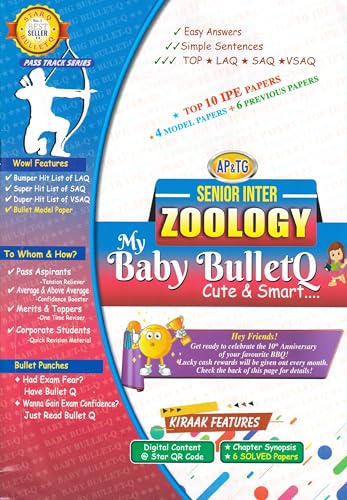 Image of AP & TG My Baby Bullet Q Senior Inter BIPC 2025-26 Edition | Botany, Zoology, Physics & Chemistry | Top 10 IPE Papers | Quick Revision & Exam Prep | Pack of 4 Books (English Medium)