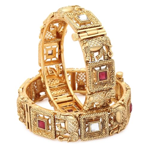 Image of Shining Diva Fashion Bangles for Women Girls Set of 2 Traditional Stylish Design