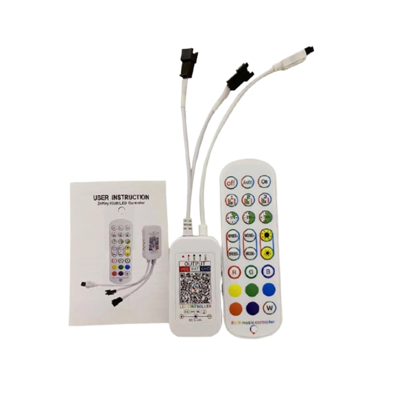 Controlador LED 1903 DC5V 12V 24V con receptor infrarrojos remoto IR