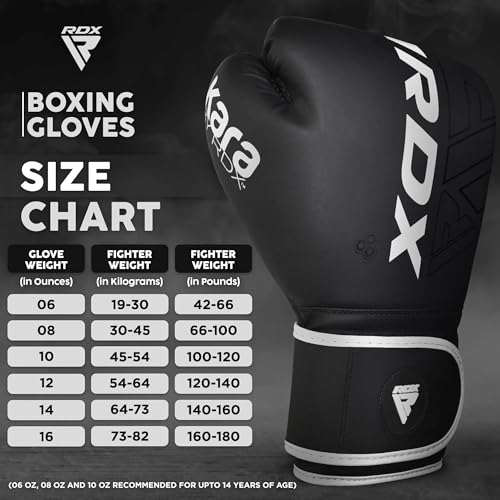 RDX Boxing Gloves, Pro Training Sparring, Maya Hide Leather, Muay Thai MMA Kickboxing, Men Women Adult Kids, Heavy Punching Bag Mitts Pads Workout, Ventilated Palm Multi Layered 4 6 8 10 12 14 16 18Oz - Image 4