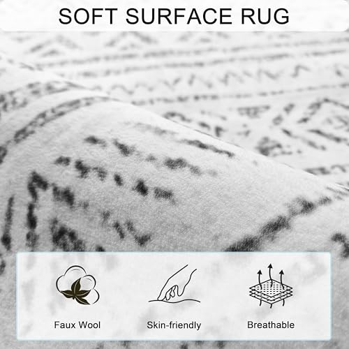 Tapis lavable salon 120x170 gris Artnice tapis de sol design moderne