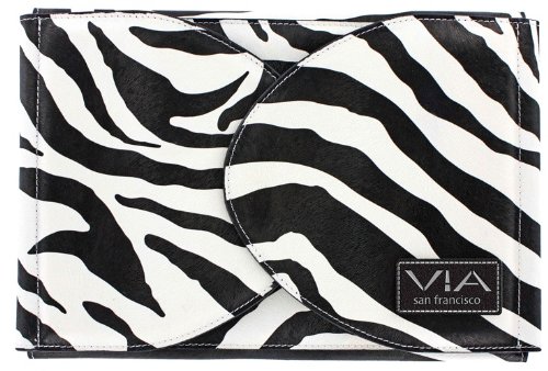 Shear Folio Case - Black/White Zebra