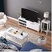Homfa Mueble TV Salón Mesa para TV con 2 Puertas 2 Compartimientos...