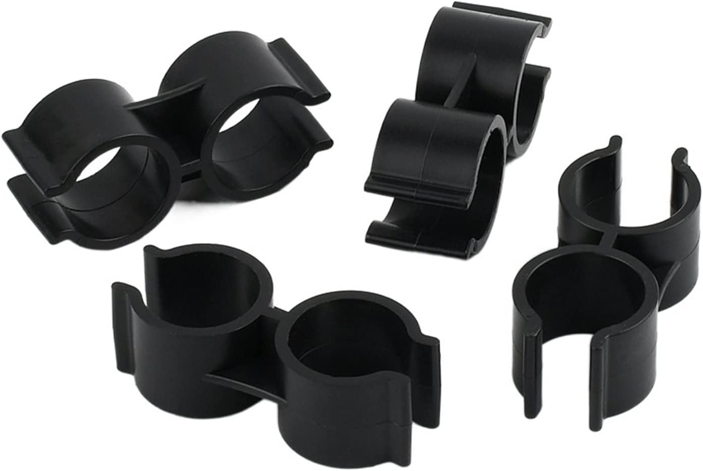 Lot de 20 colliers de serrage en forme de U en PVC pour tuyau d'arrosage