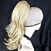 Produktbild NEU Blondes Gemisch Pferdeschwanz Haargreifer Clip Extension Haarteil Wellig